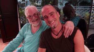 With Tony MacMahon at is home. Bangalore. 